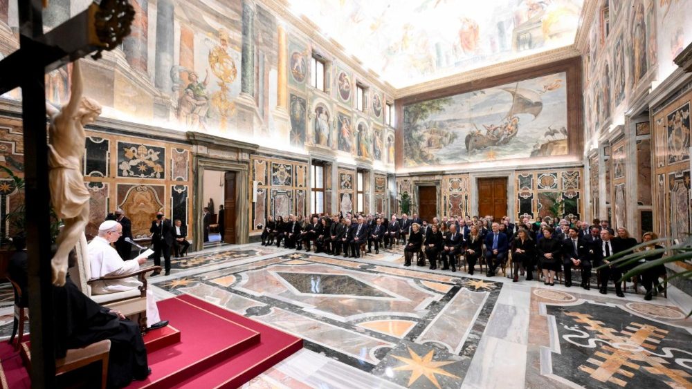 Papa durante audiência nesta manhã, 13 de novembro