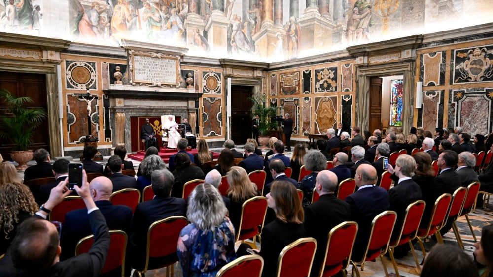 Papa durante audiência nesta manhã, 13 de novembro