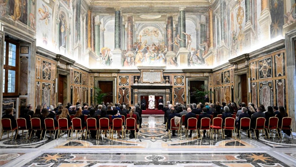 Papa durante audiência nesta manhã, 13 de novembro