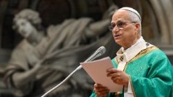 Papa Leon al XIV-lea la Sfânta Liturghie din Bazilica San Pietro, duminică, 16 noiembrie 2025, în Ziua Mondială a Săracilor