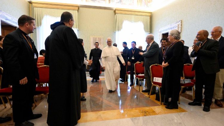 Папата с членовете на Католическата библейска федерация