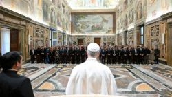Pope Leo XIV receives participants in  the Seminar on Ethics in Health Management