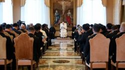 O Papa com os participantes do Curso de Atualização para Responsáveis Diocesanos da Pastoral Litúrgica