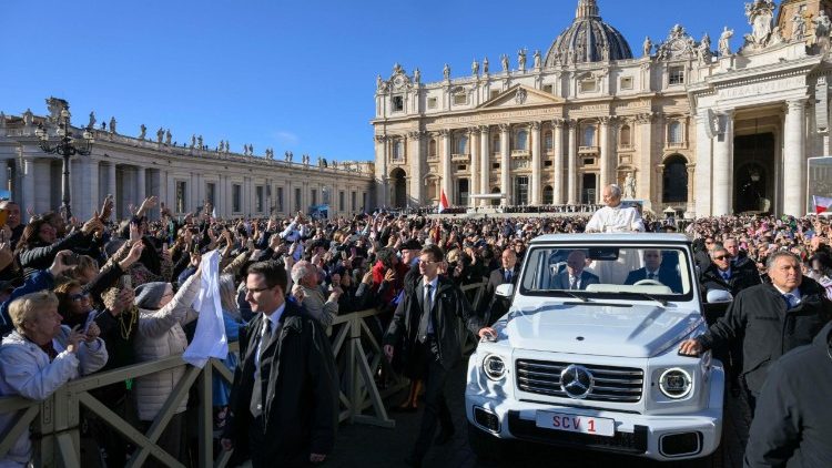 Der Petersplatz an diesem Mittwoch