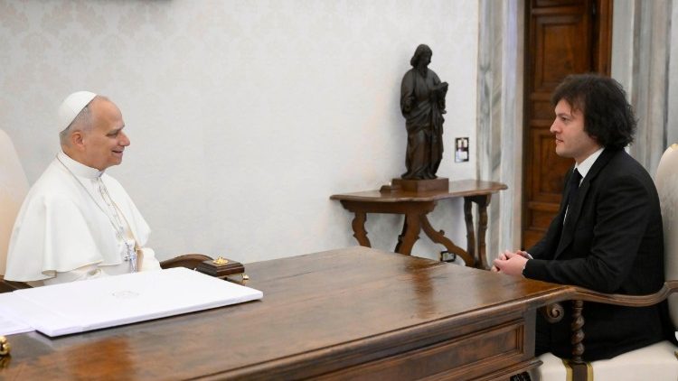 Irakli Kobakhidze, primo ministro della Georgia, in udienza da Papa Leone XIV