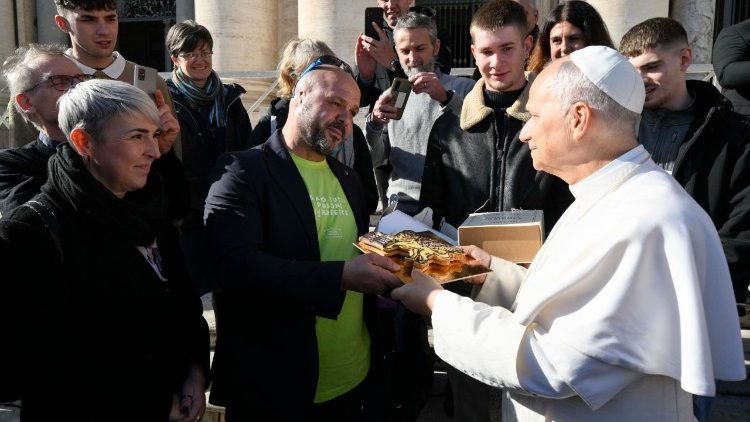 Leone XIV con i detenuti di Treviso