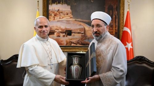León XIV se reúne con el presidente de Asuntos Religiosos de Turquía