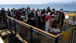 Encontro Ecumênico de Oração nas escavações arqueológicas da antiga Basílica de São Neófito em Iznik.