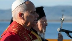 2025.11.28 Viaggio Apostolico in Turkiye - Incontro Ecumenico di Preghiera presso gli scavi archeologici dell’antica Basilica di San Neofito a Iznik