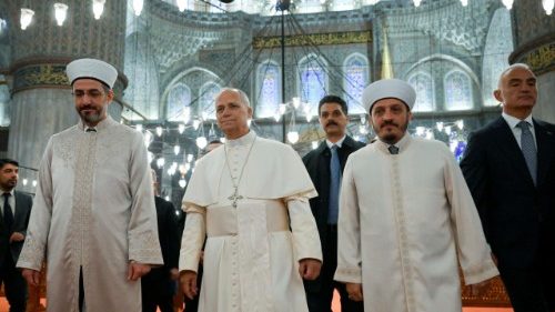 Papež navštívil Modrou mešitu