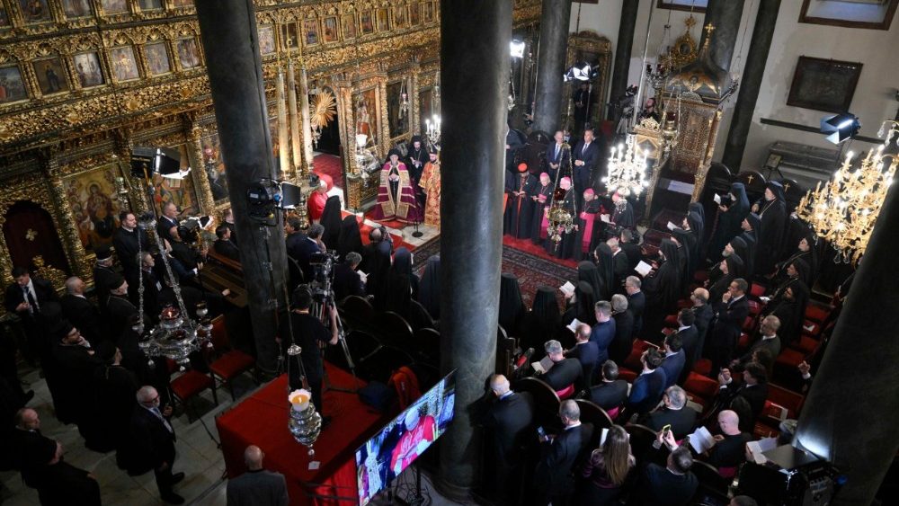 Doxologie en l'église patriarcale Saint-Georges d'Istanbul, samedi 29 novembre 2025. 