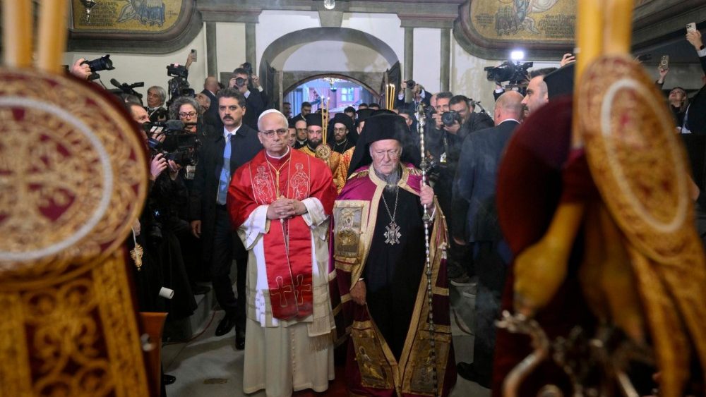 Doxologie en l'église patriarcale Saint-Georges d'Istanbul, samedi 29 novembre 2025. 