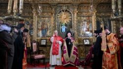 2025.11.29 Viaggio Apostolico in Turkiye - Doxologia nella Chiesa Patriarcale di San Giorgio