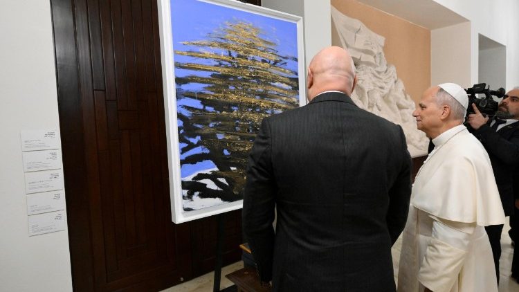 Il Papa e il presidente della Repubblica libanese