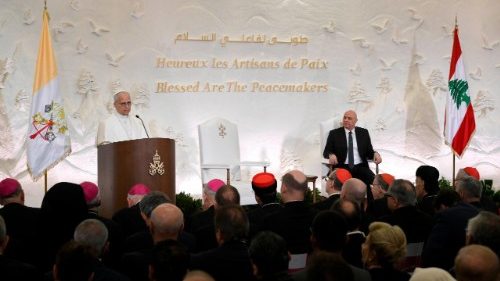 2025.11.30 Viaggio Apostolico in Libano - Incontro con le Autorita’