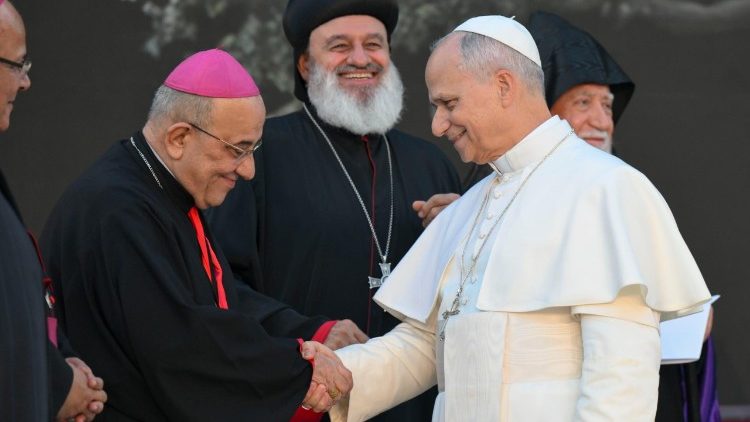 2025.12.01 Viaggio Apostolico in Libano - Incontro Ecumenico e Interreligioso in Piazza dei Martiri a Beirut
