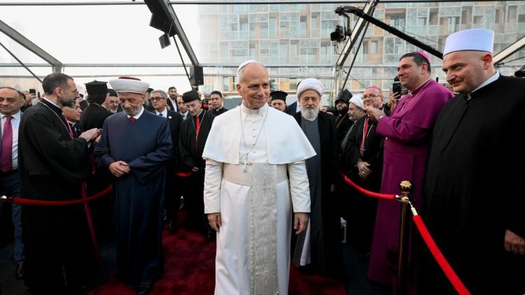 2025.12.01 Viaggio Apostolico in Libano - Incontro Ecumenico e Interreligioso in Piazza dei Martiri a Beirut