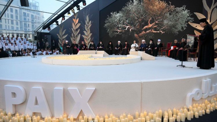 2025.12.01 Viaggio Apostolico in Libano - Incontro Ecumenico e Interreligioso in Piazza dei Martiri a Beirut