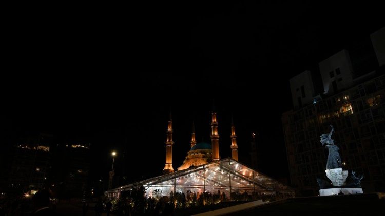 2025.12.01 Viaggio Apostolico in Libano - Incontro Ecumenico e Interreligioso in Piazza dei Martiri a Beirut