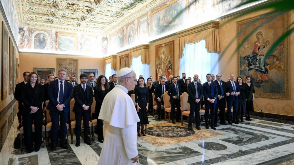 Папская аўдыенцыя для дэлегацыі кансерватараў і рэфарматараў Еўрапейскага парламента