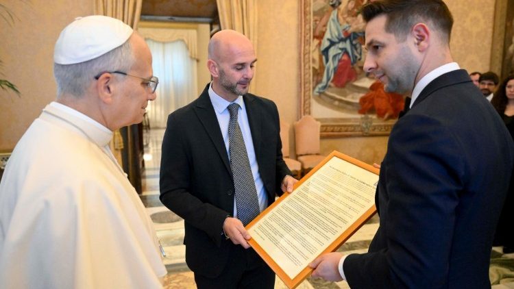 Le Pape en audience avec les membres du groupe des Conservateurs et R&eacute;formistes europ&eacute;ens du Parlement europ&eacute;en 