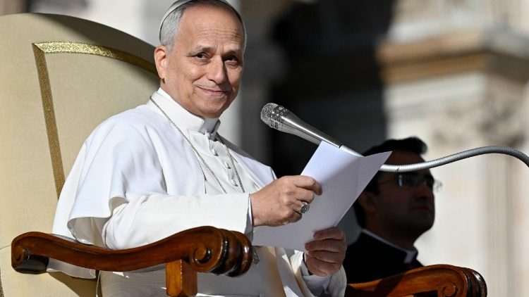 Papa Leão XIV durante a Audiência Geral