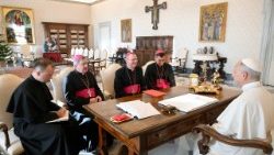 Prezydium KEP podczas audiencji u Ojca Świętego