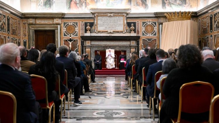 The Pope meets with the Pontifical Institute for Christian Archaeology’s students and faculty