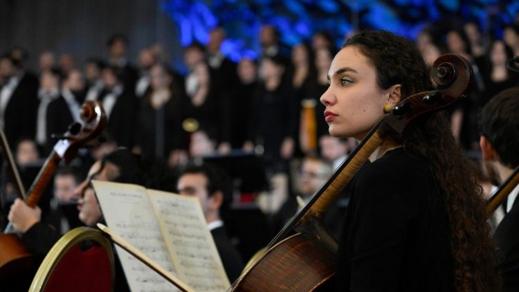 I giovani musicisti dell’Orchestra Giovanile “Luigi Cherubini”.