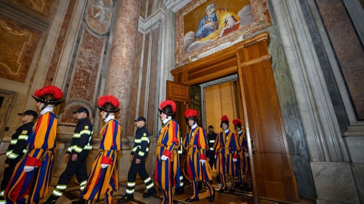 Un momento del Giubileo delle Forze di Sicurezza dello Stato Citt&agrave; del Vaticano. 
