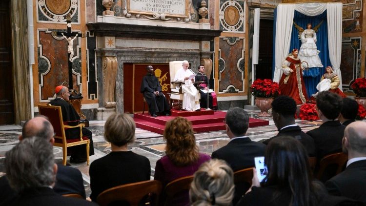 El Papa pronuncia sus saludos a los artistas del Concierto de Navidad 2025