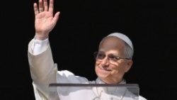 Påve Leo XIV under Angelus