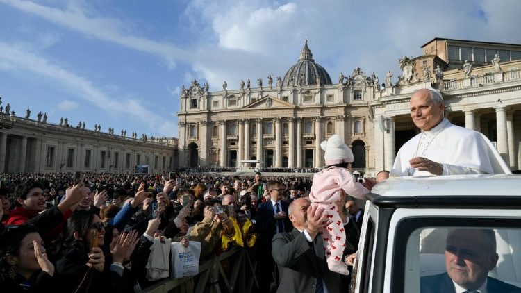 Leó pápa a szerdai általános audiencián