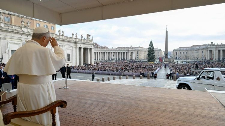 Pope Leo during the General Audience