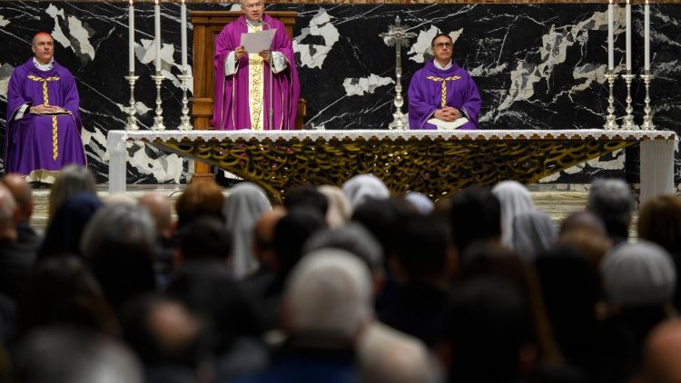Santa misa en preparaci&oacute;n a la Navidad para los trabajadores de la Santa Sede y del Estado de la Ciudad del Vaticano