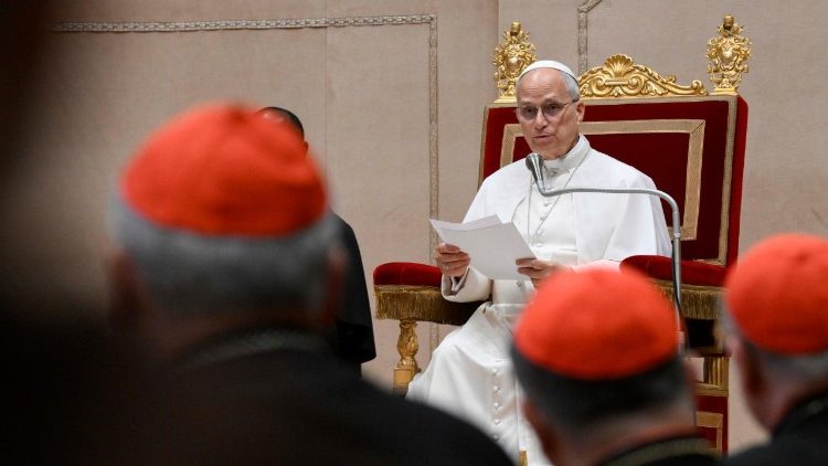 Papst Leo bei seiner Ansprache an die Römische Kurie, 22. Dezember 2025