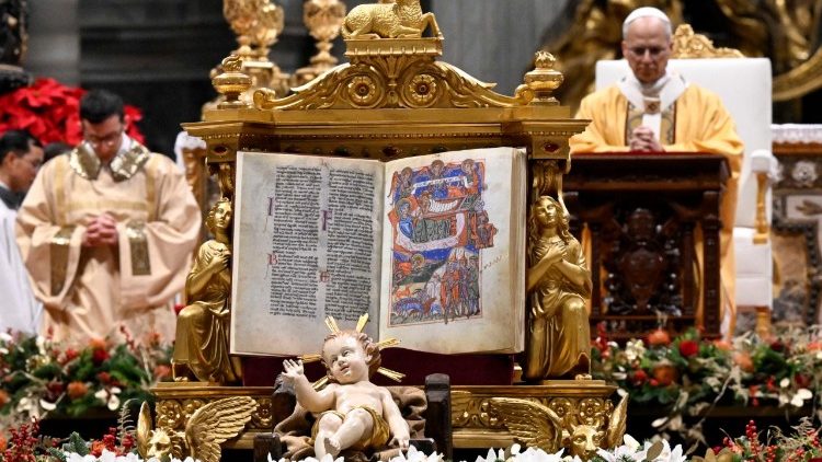 Messe de la nuit de Noël présidée par le Pape Léon XIV mercredi 24 décembre 2025.