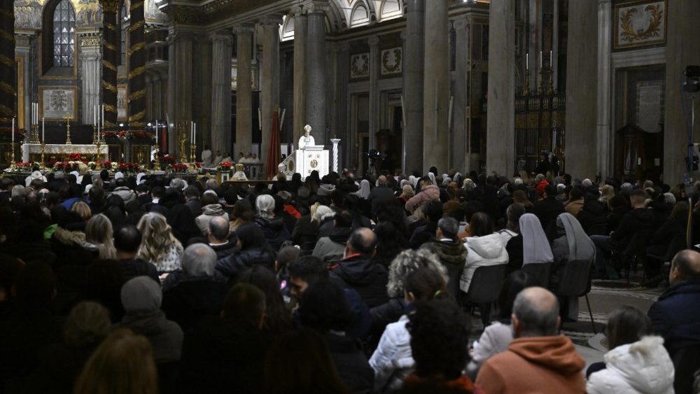 Урачыстае набажэнства ў Базіліцы Санта-Марыя-Маджорэ