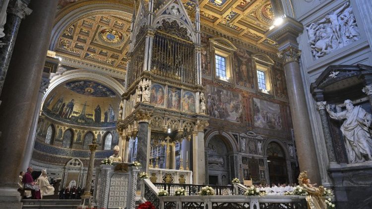 Un momento della celebrazione eucaristica