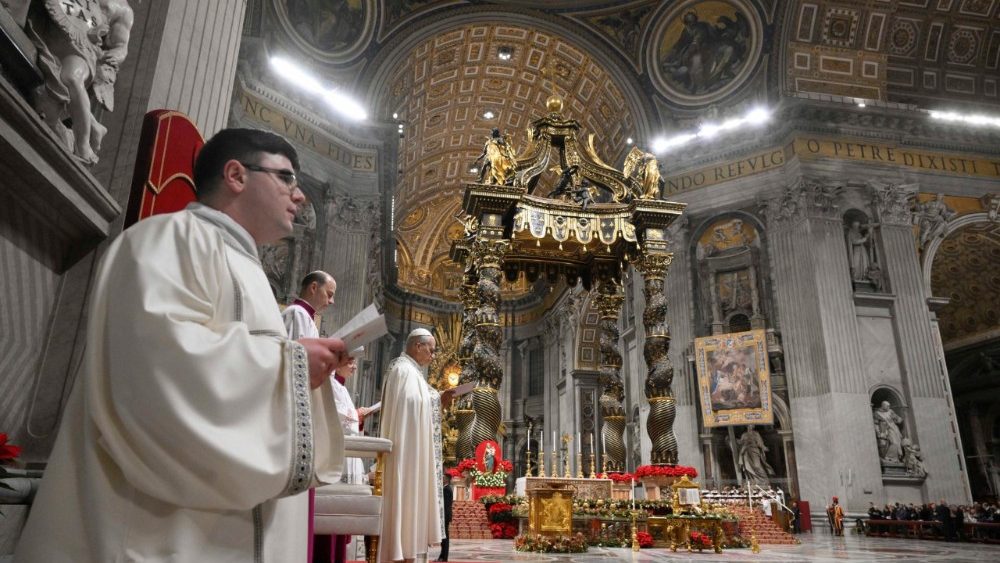 Нешпары ў Базіліцы Святога Пятра