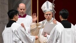 Lev XIV. při nešporách a Te Deum, 31. prosince 2025