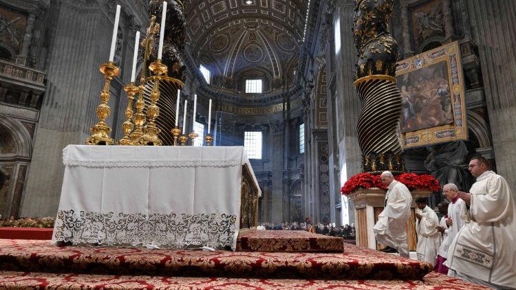 Santa misa presidida por el Papa Le&oacute;n XIV en la solemnidad de Santa Mar&iacute;a Madre de Dios, jueves 1 de enero de 2026