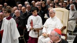 Leon XIV podczas koncertu