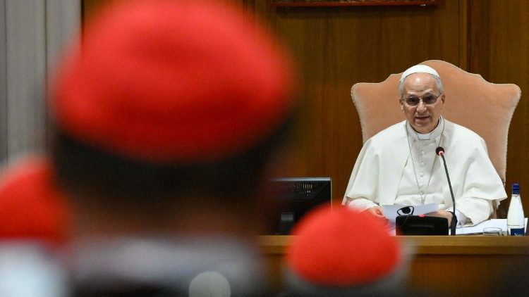 Papa na abertura do Consist&oacute;rio
