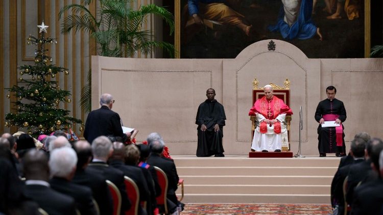 2026.01.09 Întâlnirea papei Leon al XIV-lea cu Corpul Diplomatic acreditat pe lângă Sfântul Scaun. 