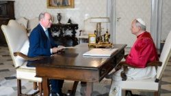 El Papa León XIV recibió al Príncipe Alberto II de Mónaco