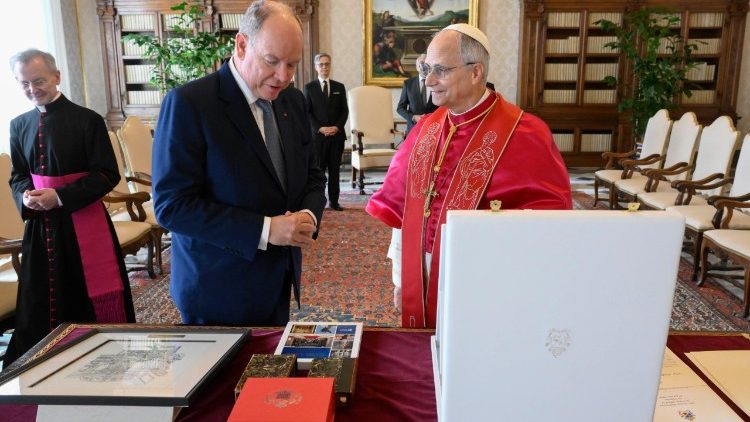 L'udienza in Vaticano del principe Alberto II di Monaco
