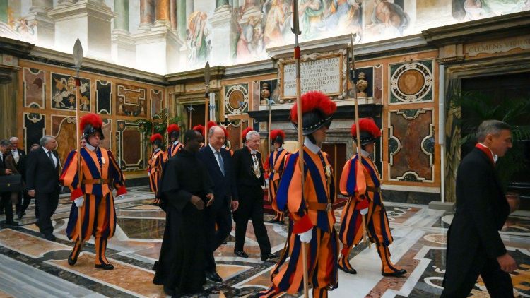 L'udienza in Vaticano del principe Alberto II di Monaco