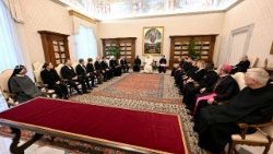 Папата с икуменическата делегация от Финладния