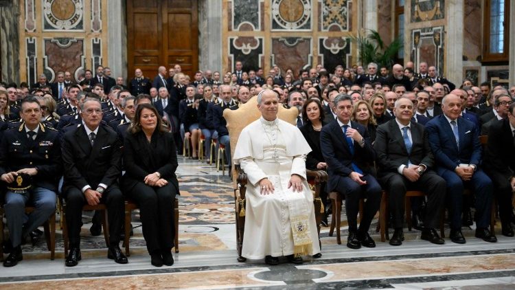 Popiežiaus audiencija Italijos policijai